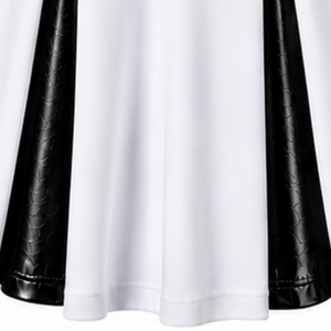 <b>Black</b> Panel Cheerleading <b>Skirt</b> <b>Pleated</b> Athletic Performance Uniform Bottom Sports Team Training Competition Apparel for Cheer - Product Image 6