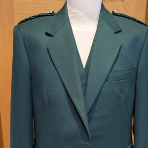 Argyle Traditional Tartan Green Kilt Jackets with 5 Buttons Vest <b>Wedding</b> <b>Top</b> High-Quality Traditional Men's Wear - Product Image 4
