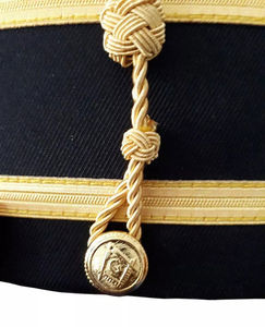 Nouvelle Arrivée Casquette Couronne Écossaise avec Ailes Brodé à la Main Blanc Qualité Supérieure Personnalisée Régalia Maçonnique Chapeau de Cérémonie Couronne - Product Image 5