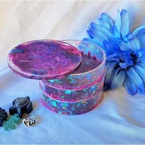 <b>Decorative</b> Trinket Storage Organizer <b>with</b> <b>Lid</b> Elegant Storage <b>Boxes</b> for Small Items - Product Image 6