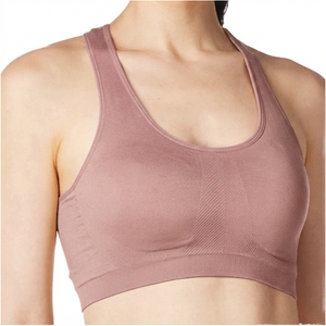 Women's Solid Crisscross Spaghetti Strap Seamless High Support Backless Breathable Yoga Sports Bra Removable Pads Front Fitness - Product Image 1
