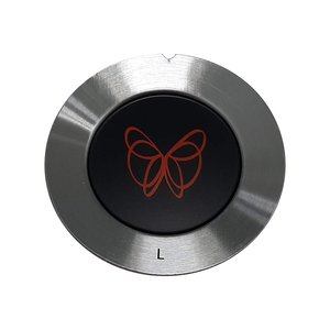 Plaque signalétique de luxe en métal irrégulier plaqué aluminium, étiquette adhésive personnalisée sérigraphiée étanche, marque CALA - Product Image 1