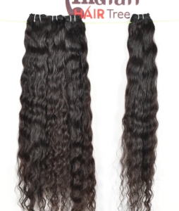 Cheveux naturels indiens 100 % Remy non traités, cuticules alignées, couleur naturelle, ondulés, double trame, qualité Super Wave, 100 g, tous types - Product Image 5