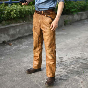 Pantalon baggy à jambes larges détachable en polyester/coton noir pour homme, design zippé, grande taille, logo personnalisé, pantalon d'hiver pour moto et motard - Product Image 2