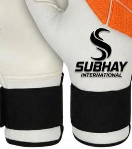 ถุงมือผู้รักษาประตูฟุตบอล Subhay สีส้ม ยางนูนลาย ป้องกันการลื่น สายรัดข้อมือปรับได้ สำหรับทุกเพศ อุปกรณ์กีฬา - Product Image 6