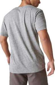 Camiseta Henley Gris para Hombre, 100% Algodón, Tejido de Punto, Estilo Vintage, Casual, Manga Corta, con Botones, Secado Rápido, Transpirable - Product Image 2