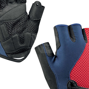 Gants de cyclisme en cuir robuste sur mesure, écologiques, confortables, design demi-doigts, couleurs et tailles personnalisées disponibles - Product Image 3