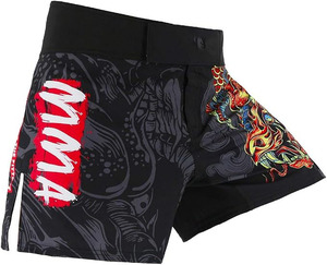 Pantalones Cortos de Lucha MMA con Gráfico de Dragón Personalizado en la Parte Delantera, Sublimados, para Entrenamiento de Grappling, Muay Thai, Kickboxing, Secado Rápido, OEM - Product Image 3