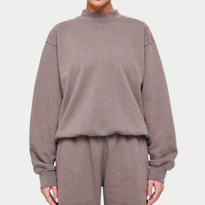 Sudadera con Capucha para Mujer, Talla Grande, de Algodón y Felpa, con Cuello Redondo, Personalizada con Bordado, Ecológica, Resistente al Viento, en Oferta - Product Image 3