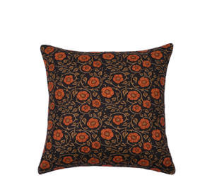 Funda de Almohada Hecha a Mano con Estampado de Bloques de Algodón, Cuadrada, con Diseño Floral Colorido, Estilo Vintage, con Volantes, para el Hogar o Hoteles - Product Image 5