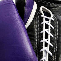 Gants d'entraînement de boxe professionnels en cuir métallisé brillant, fermeture à lacets réglable, 16 oz, personnalisables, pour adultes