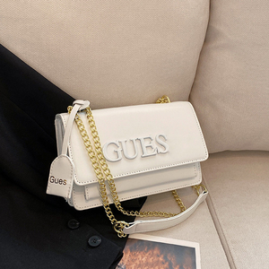 Sacs à bandoulière de luxe pour femmes 2026 de la marque Guess, sacs à main faits à la main avec fermeture éclair, motif en forme de croix, en cuir PU - Product Image 2