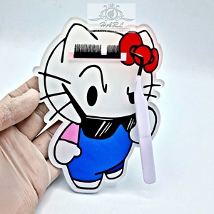 Nueva moda Hello Kitty Lash Tiles Etiqueta Privada Placa de pestañas paleta acrílico magnético Lash Tile herramientas de belleza - Product Image 5