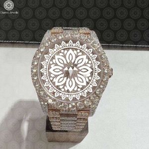 Reloj de Lujo para Mujer, con Bisel de Diamantes de Acero Inoxidable, Movimiento de Cuarzo Analógico, Caja Poligonal de 38 mm, Cierre Plegable - Product Image 1