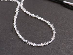 Perles de quartz diamant Herkimer blanc clair AAA Plus, 3 à 3,5 mm, pierres précieuses de quartz diamant, pierres brutes Herkimer naturelles - Product Image 4