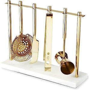 Organizador de Bar Premium, Mezclador de Bebidas, Colador de Acero Inoxidable, Jigger de Coctelería de Lujo para el Hogar, Diseño Moderno y Elegante - Product Image 1