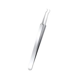 Stainless Steel <b>Blackhead</b> Tweezers Pimple <b>Extractor</b> Tool Curved Bend Design for Whitehead Removal Skin Care Instruments - Product Image 1
