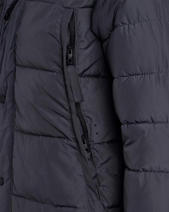 Veste d'hiver pour homme, 100% nylon, col montant, fermeture éclair sur le devant, imperméable, respirante, séchage rapide, décontractée pour l'extérieur - Product Image 3