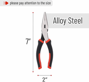 6 Inch Stainless Steel Long Nose Pliers with Cutting Edge for <b>Wire</b> Wrapping Jewelry Making DIY <b>Craft</b> and Repair Tools - Product Image 6