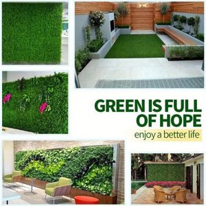 24 pezzi 24in * 16in legno di bosso artificiale Topiary Hedge Grass sfondo recinzione Privacy schermo per balcone giardino pianta artificiale - Product Image 5