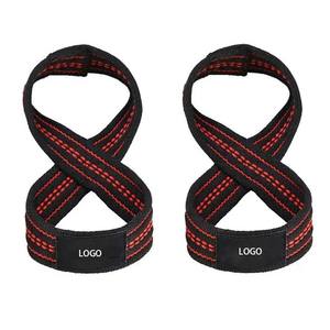 Correas de Entrenamiento de Fuerza para Gimnasio, Personalizadas, Transpirables, con Soporte para Muñeca, para Levantamiento de Pesas, Diseño en Forma de 8 - Product Image 1
