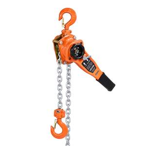 Palans à chaîne manuels robustes 1T 2200LBS Capacité 10FT Levée Acier allié G80 Double poulie Frein mécanique Modèle rotatif à 360° - Product Image 1