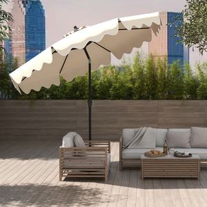 Ombrellone da Patio da 2,7 Metri con Manovella e Pulsante di Inclinazione, Accessorio Durevole per Arredamento Esterno - Product Image 6