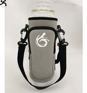 Adjustable Strap Zipper Closure Durable Neoprene Insulated Water Bottle Cooler Sleeve Shoulder Bag Design for Outdoor Activities - Product Image 4