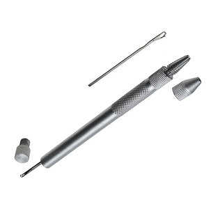 100% Stainless Steel Lightweight Reusable Hair Extension Pliers Loop <b>Needle</b> Hook Threader Wire <b>Beads</b> Device A+ Grade Hair Tools - Product Image 4