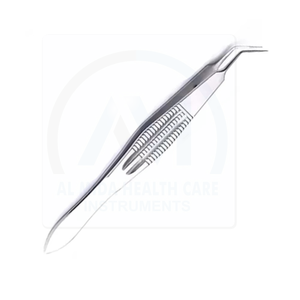 AL MIDA Castroviejo Pince de micro-ligature angulaire AMHC-R-377 en acier inoxydable, outil de suture ophtalmique, instrument chirurgical, prise en main facile - Product Image 3