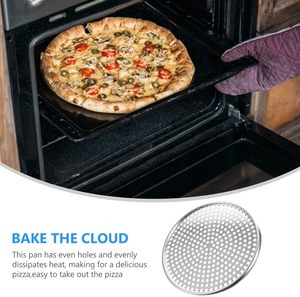 Premium Quality Eco-Friendly Nonstick Aluminum Alloy Pizza Crisper Pizza Pan Perforated Coupe Tray Sheet <b>Bakeware</b> Supplies SKI - Product Image 6