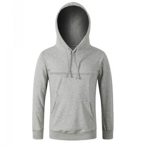 OEM al por mayor de impresión personalizada de los hombres de manga larga suéter con capucha Casual cáñamo bambú Terry para el invierno - Product Image 4