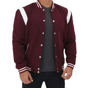 Chaqueta Varsity de Béisbol Personalizada para Hombre al por Mayor, de Poliéster y Algodón, Deportiva, con Bordado de Chenille y Camuflaje - Product Image 6