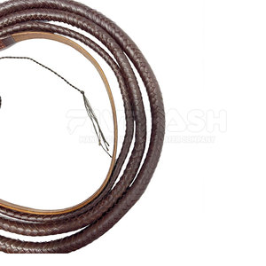Fouet en cuir fait main de qualité supérieure, cuir véritable durable, poignée robuste, design flexible, idéal pour l'entraînement - Product Image 4