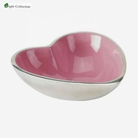 Bol de mélange en forme de cœur, en aluminium émaillé indien, personnalisé, pour mélanger