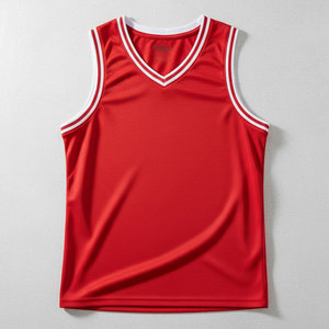 High Quality Custom Made Blank Basketball Jersey 100% Polyester Sleeveless Top Mesh Fabric OEM/ODM Service - Product Image 5