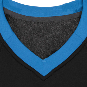 Custom Men's Black Winter Football Jersey V-<b>Neck</b> Mesh Breathable Sublimated Print Team Name Any Name Short Sleeve Four-Way - Product Image 6