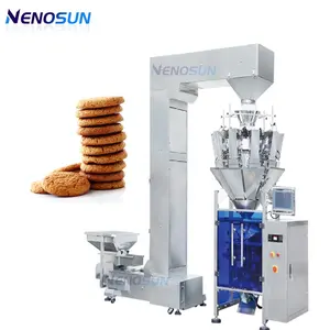 Nenosun Weighing Filling Packing Machine Biscuit Granule Gusset Bag Potato Chips Popcorn Frozen Food Meatball Chicken Leg