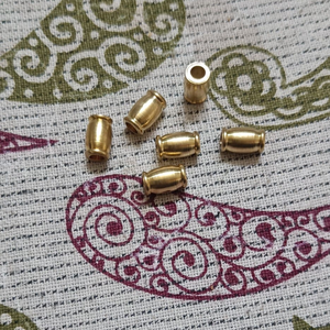 2026 new arrival plain brass beads 6mm 8mm <b>10mm</b> for jewelry making - top quality smooth <b>spacer</b> beads at cheap price - Product Image 1