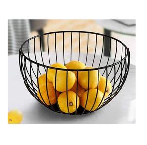 Cesta de Frutas de Hierro con Juntas Soldadas Resistentes, Cesta de Almacenamiento de Frutas para el Hogar, Cesta de Hierro con Diseño Creativo y Moderno - Product Image 1