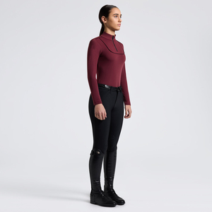 High Quality 4way Stretch Horse Riding Equestrian Shirt Top <b>Base</b> <b>Layer</b> Competition Show Shirt Polo in Soft Feel Technical Fabric - Product Image 6