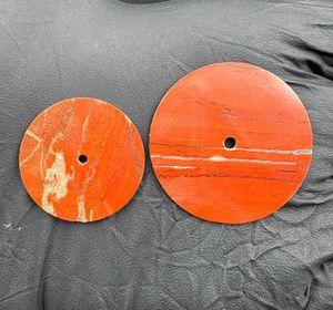 หน้าปัดนาฬิกาเรดแจสเปอร์ ขนาด 31.5 มม. ขัดเงาด้านเดียว หนา 0.7 มม. รูตรงกลาง 2 มม. - Product Image 1