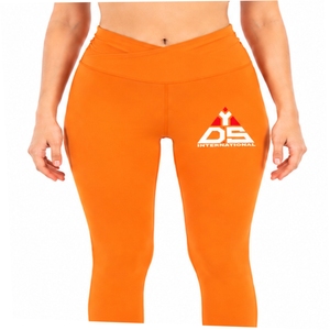 Custom <b>Women's</b> High Waist Yoga Leggings Solid Plus Size Premium Quality Ready Stretch Eco-Friendly Polyester Spandex Quick Dry - Product Image 1