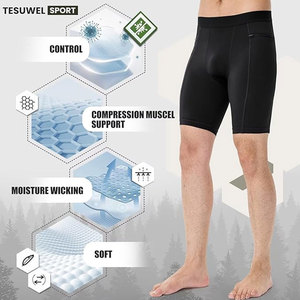 Nueva Llegada, Pantalones Cortos Elásticos para Hombre, Ajustados, Cómodos, Transpirables, de Alta Calidad, Precio al por Mayor, del Mejor Proveedor - Product Image 3