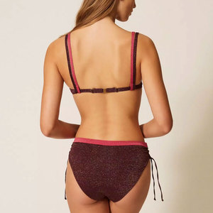 ชุดบิกินี่ผู้หญิงดีไซน์ใหม่ล่าสุด แบบ 2 ชิ้น โชว์หลัง ขายดี ชุดบิกินี่แฟชั่นผู้หญิง 2 ชิ้น MOQ ต่ำ - Product Image 2