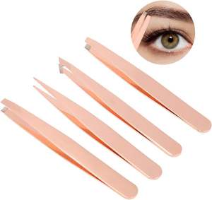 Pinzas con Logotipo Personalizado, Punta de Fibra para Volumen, Pinzas de Aislamiento de Acero Inoxidable Alemán, Pinzas para Extensión de Pestañas en Negro Mate - Product Image 4