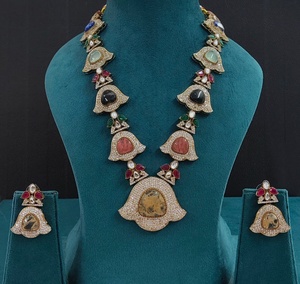 Premium Quality <b>Necklace</b> With Beautiful Earrings <b>Statement</b> <b>Necklace</b> Set Can Be Worn With Both Ethnic & Western Wear Office Wear - Product Image 3