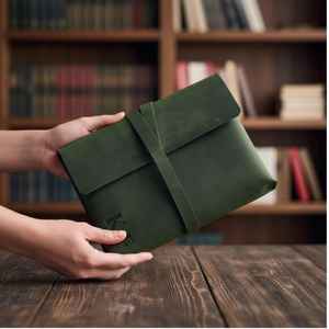 Portafolio de Cuero Genuino de Lujo Clásico, Tarjetero, Resistente al Agua, Ligero, Profesional, para Redes de Contactos LBC-0050 - Product Image 4