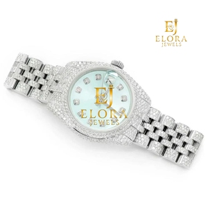 Hot Sale Moissanite Diamond Watch <b>for</b> <b>Wedding</b> <b>Gifts</b> Corporate <b>Gifts</b> and Premium Fashion Collections Available In Bulk Quantity - Product Image 6