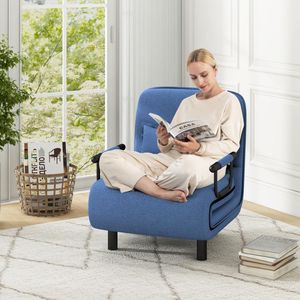 Divano Letto Convertibile 3-in-1 con Schienale Regolabile in 5 Posizioni e Cuscino Lombare - Product Image 2